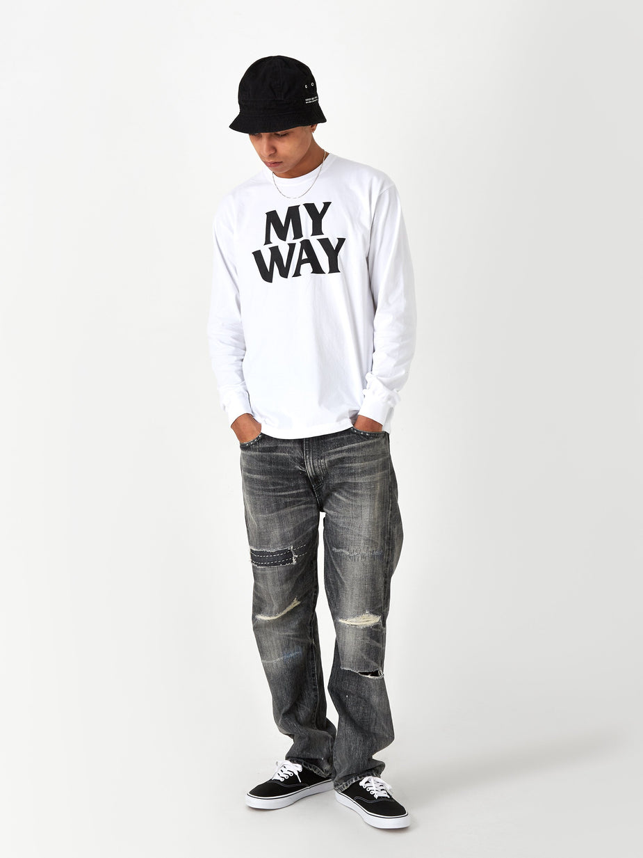 Neighborhood Neighborhood Longsleeve My Way / C-TEE - White - White