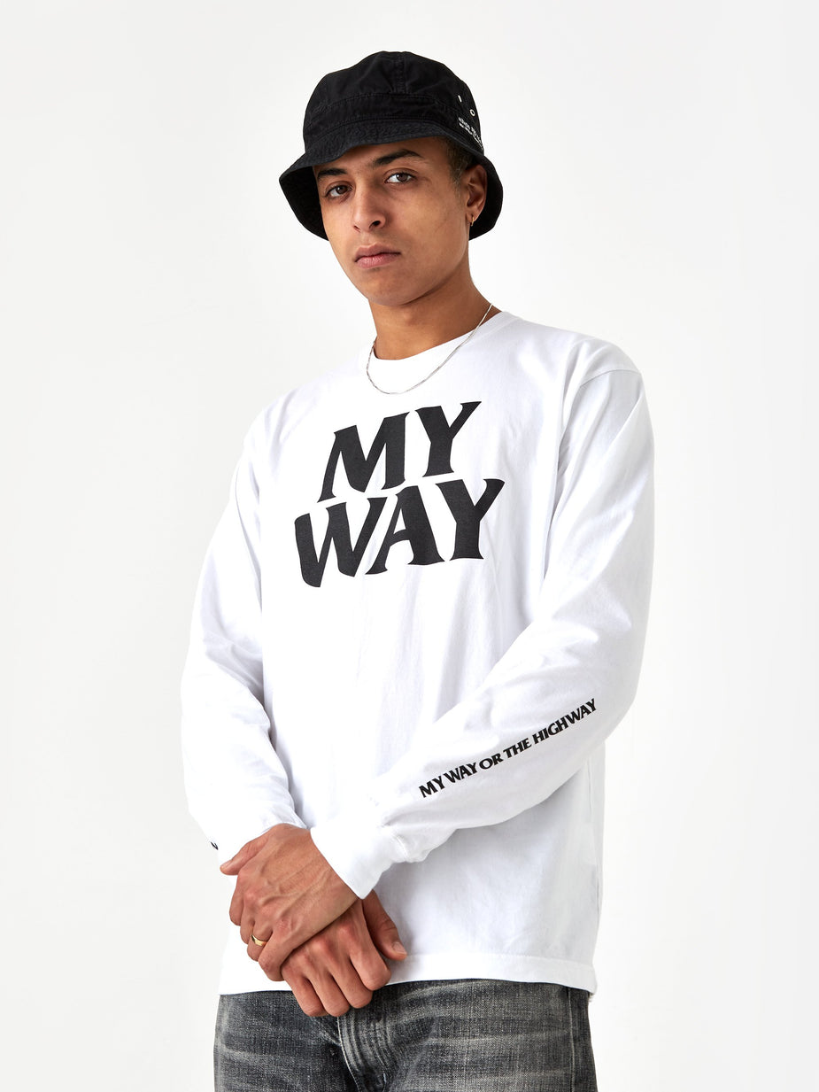 Neighborhood Neighborhood Longsleeve My Way / C-TEE - White - White