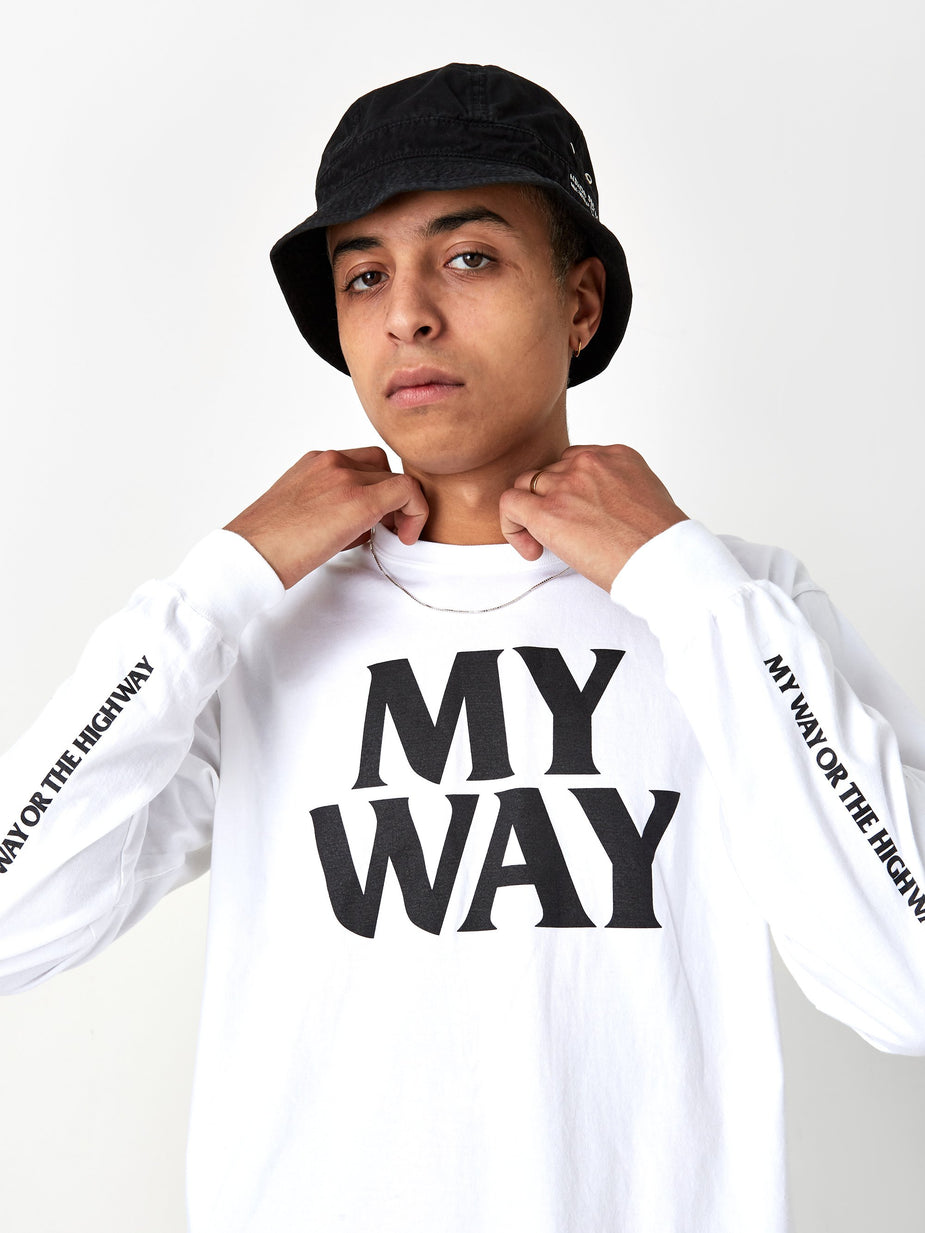 Neighborhood Neighborhood Longsleeve My Way / C-TEE - White - White