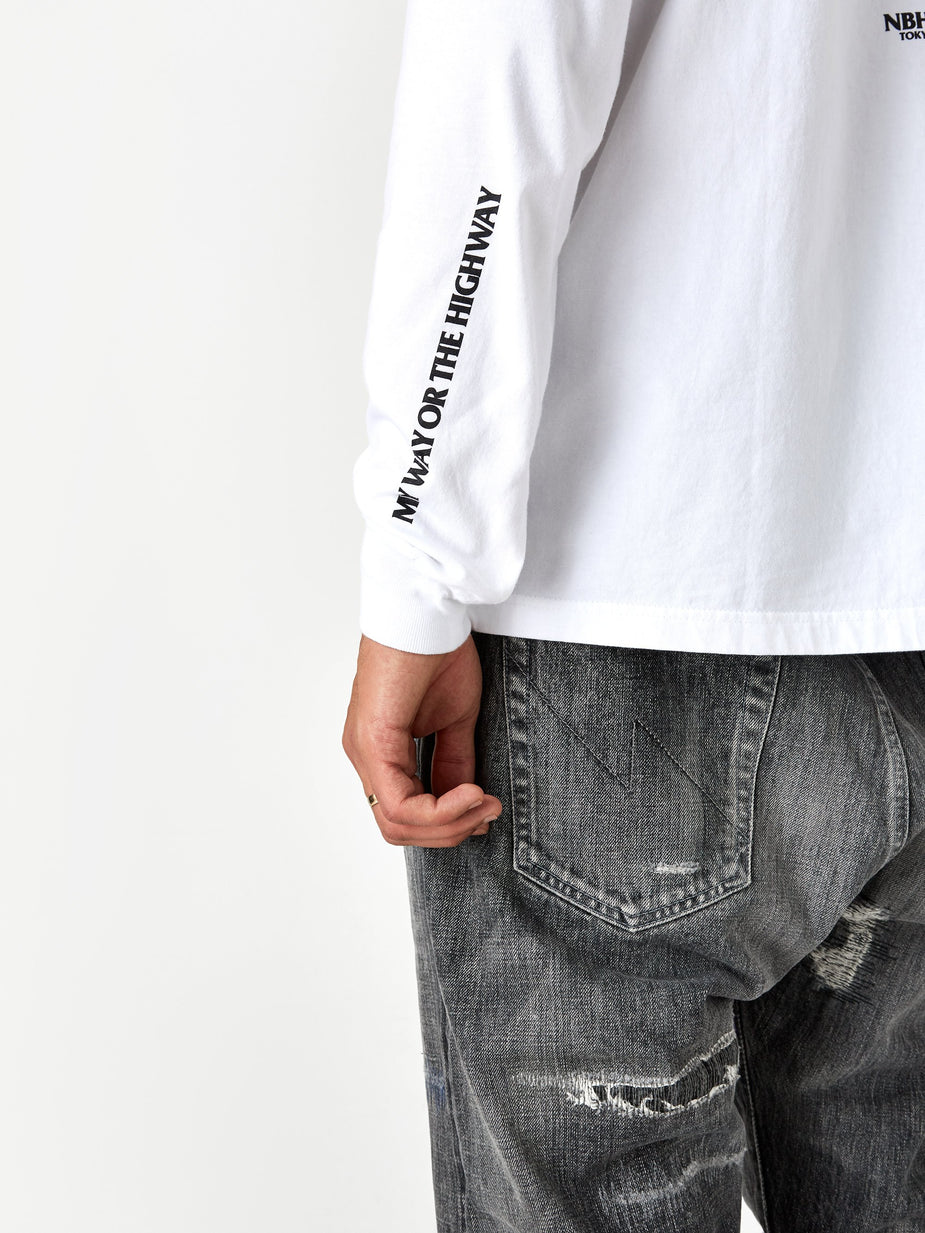Neighborhood Neighborhood Longsleeve My Way / C-TEE - White - White