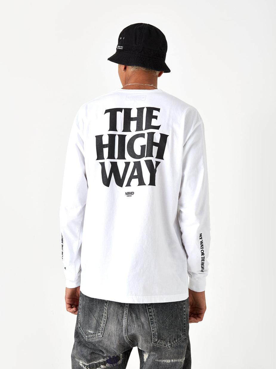 Neighborhood Neighborhood Longsleeve My Way / C-TEE - White - White