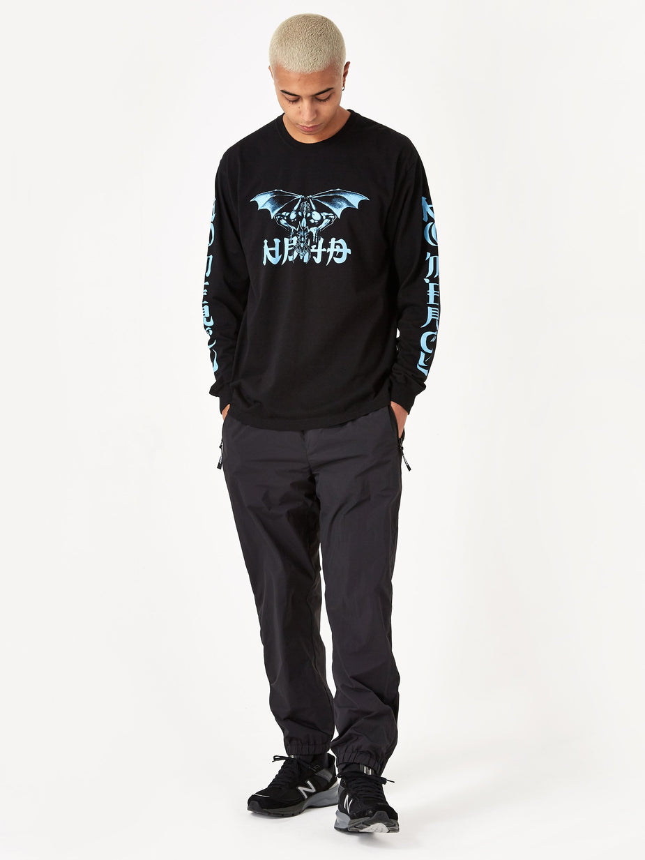 Neighborhood Neighborhood Longsleeve No Mercy-1 / C - Black x Blue - Blue