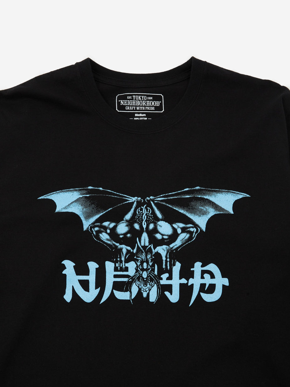 Neighborhood Neighborhood Longsleeve No Mercy-1 / C - Black x Blue - Blue