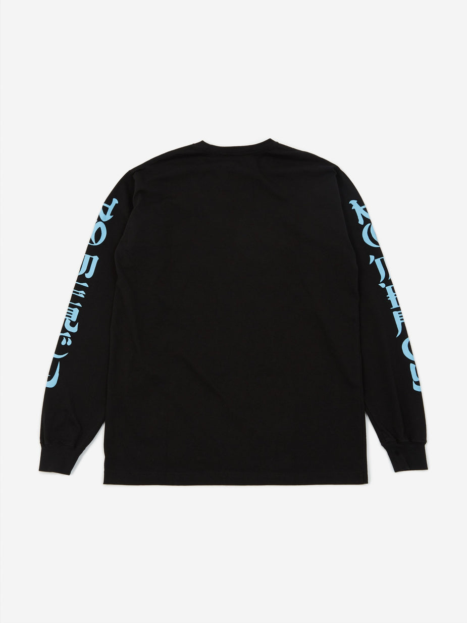 Neighborhood Neighborhood Longsleeve No Mercy-1 / C - Black x Blue - Blue
