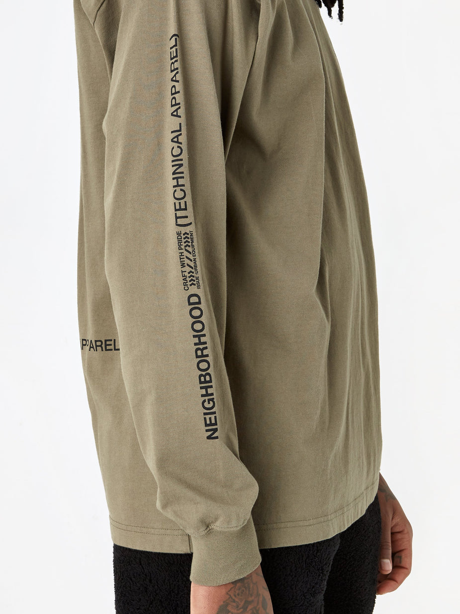 Neighborhood Neighborhood Longsleeve Signaling / C-TEE - Olive Drab - Green