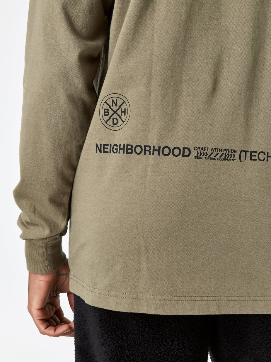 Neighborhood Neighborhood Longsleeve Signaling / C-TEE - Olive Drab - Green