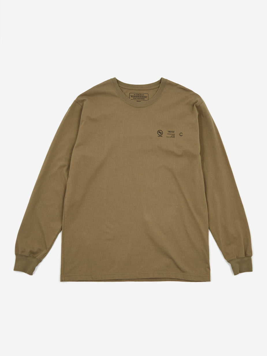 Neighborhood Neighborhood Longsleeve Signaling / C-TEE - Olive Drab - Green