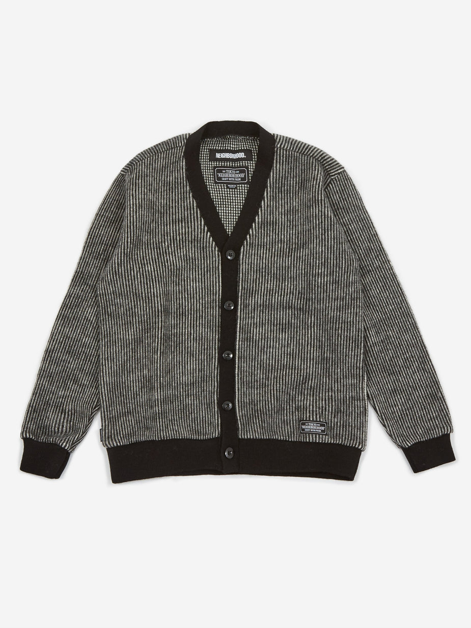 Neighborhood Neighborhood Longsleeve Stripe Cube / W-CARDY - Black - Black