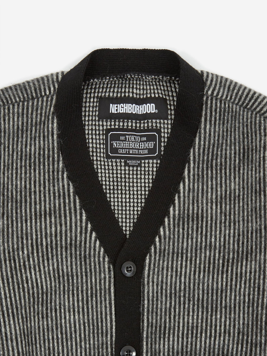 Neighborhood Neighborhood Longsleeve Stripe Cube / W-CARDY - Black - Black
