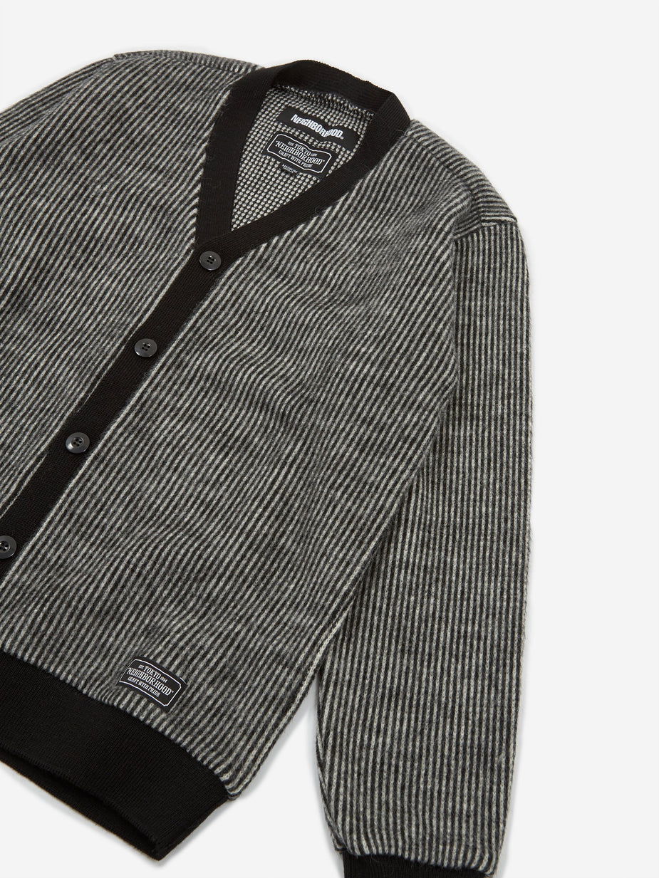 Neighborhood Neighborhood Longsleeve Stripe Cube / W-CARDY - Black - Black