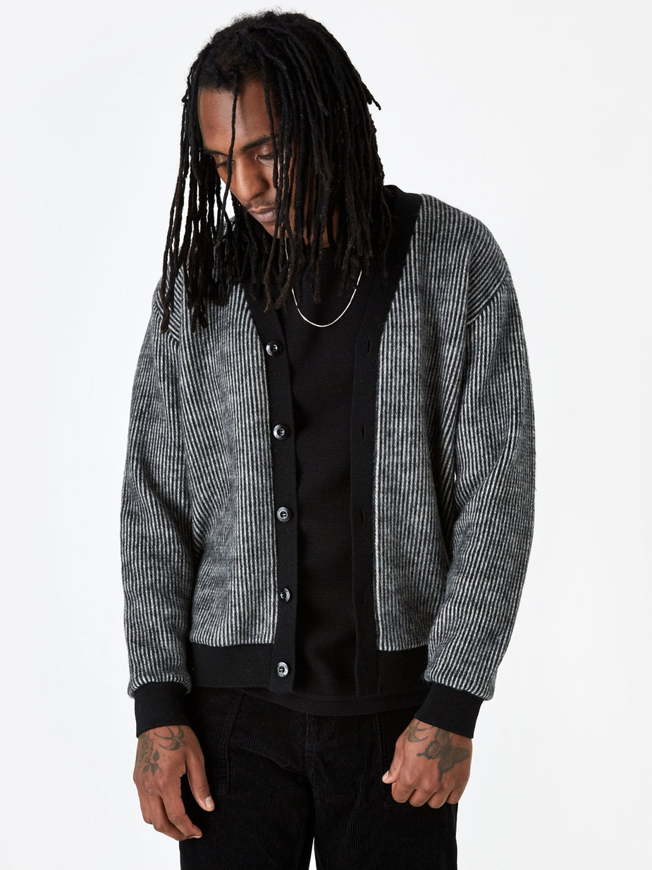 Neighborhood Neighborhood Longsleeve Stripe Cube / W-CARDY - Black - Black