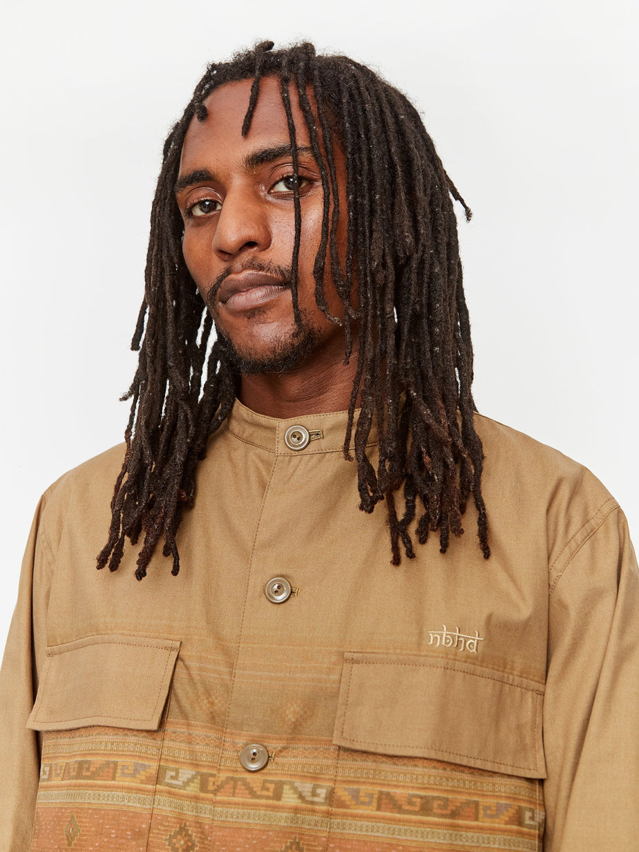 Neighborhood Neighborhood Military VE / C-Shirt - Khaki - Neutrals