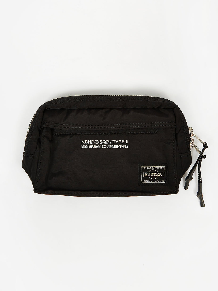 Neighborhood Neighborhood x Porter NHPT Pouch / NC-CASE - Black - Black