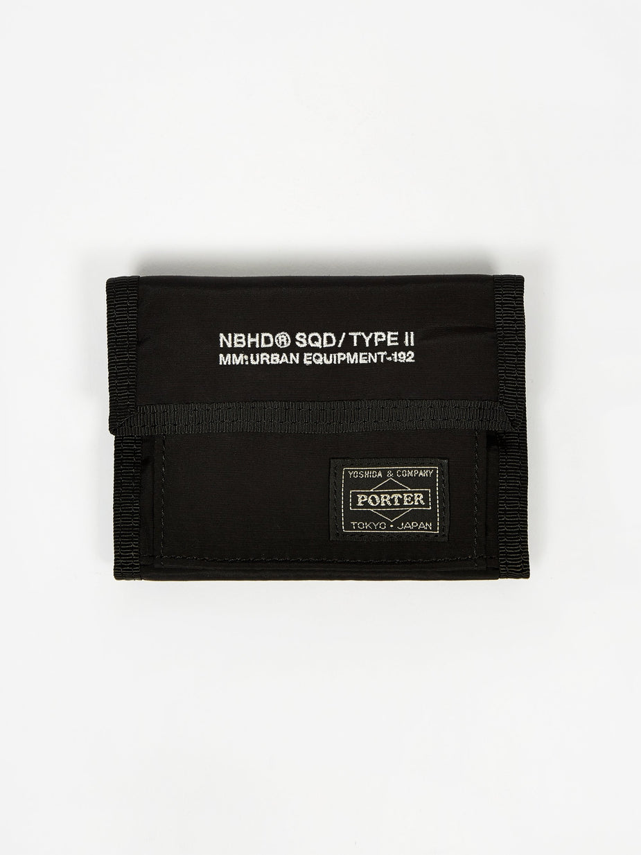 Neighborhood Neighborhood x Porter NHPT Wallet / NC-CASE - Black - Black