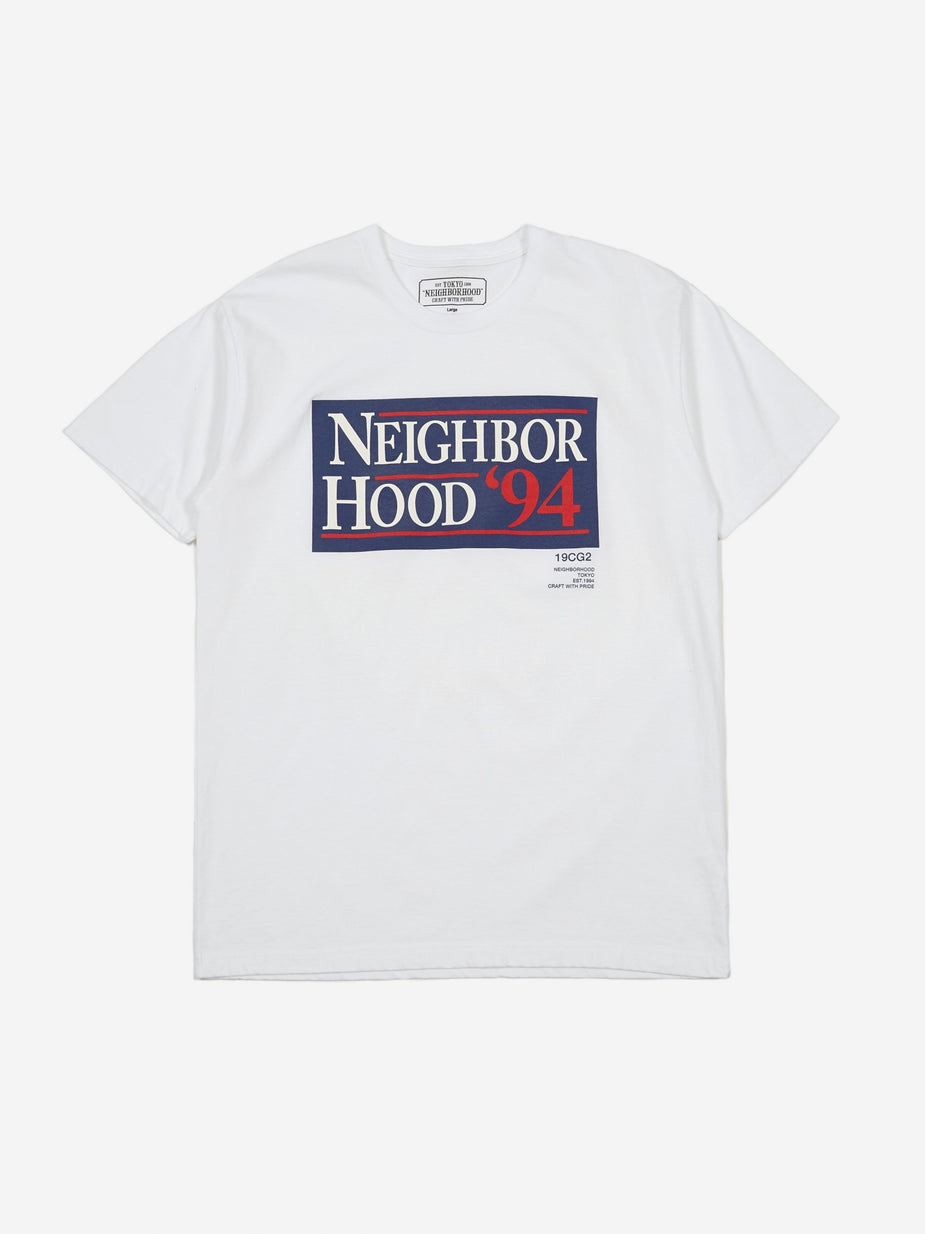 Neighborhood Neighborhood Shortsleeve 94 / C-TEE - White - White