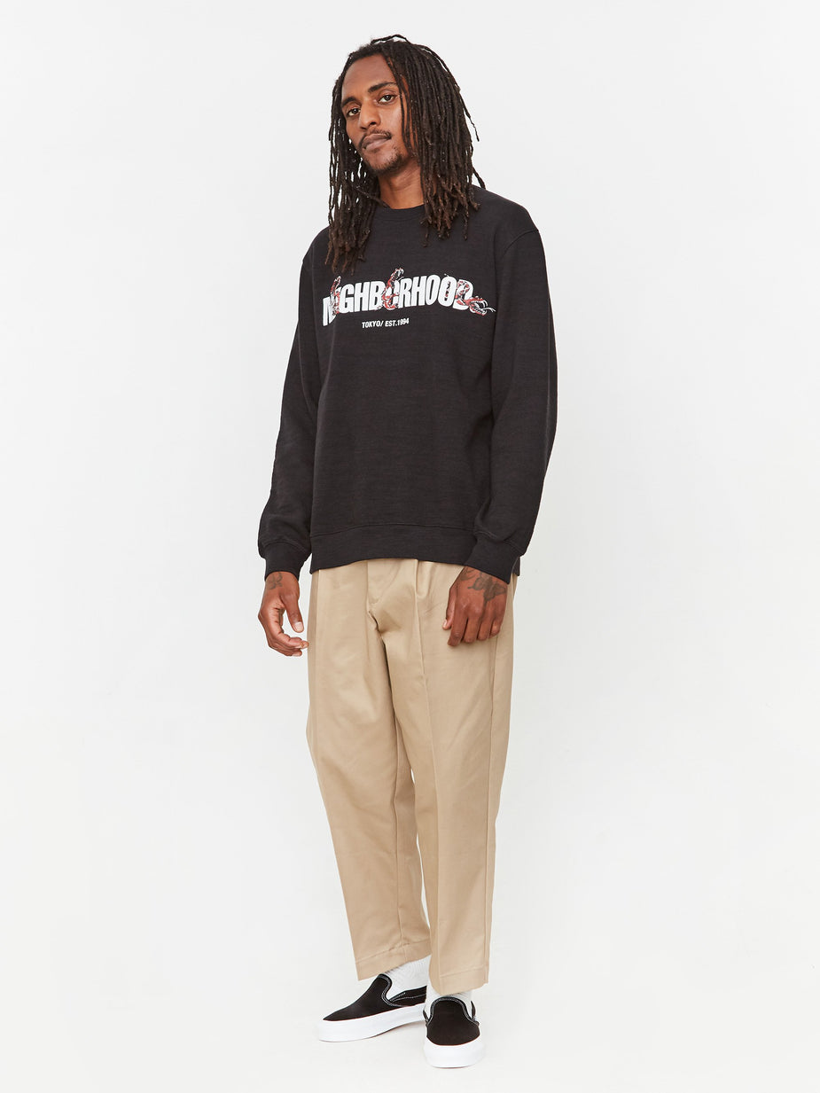 Neighborhood Neighborhood Slub / C-Crew - Black - Black