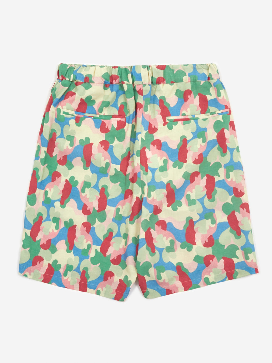 Neul Neul Camouflage Short - Lettuce Green Kiss - Green