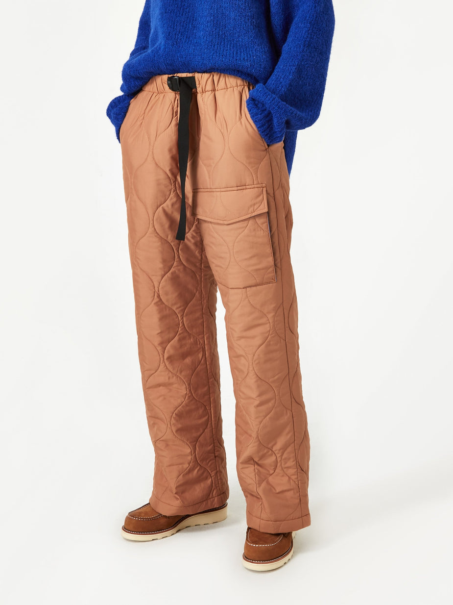 Neul Neul Cipolla Wadding Webbing Belt Pant - Biscuit - Other