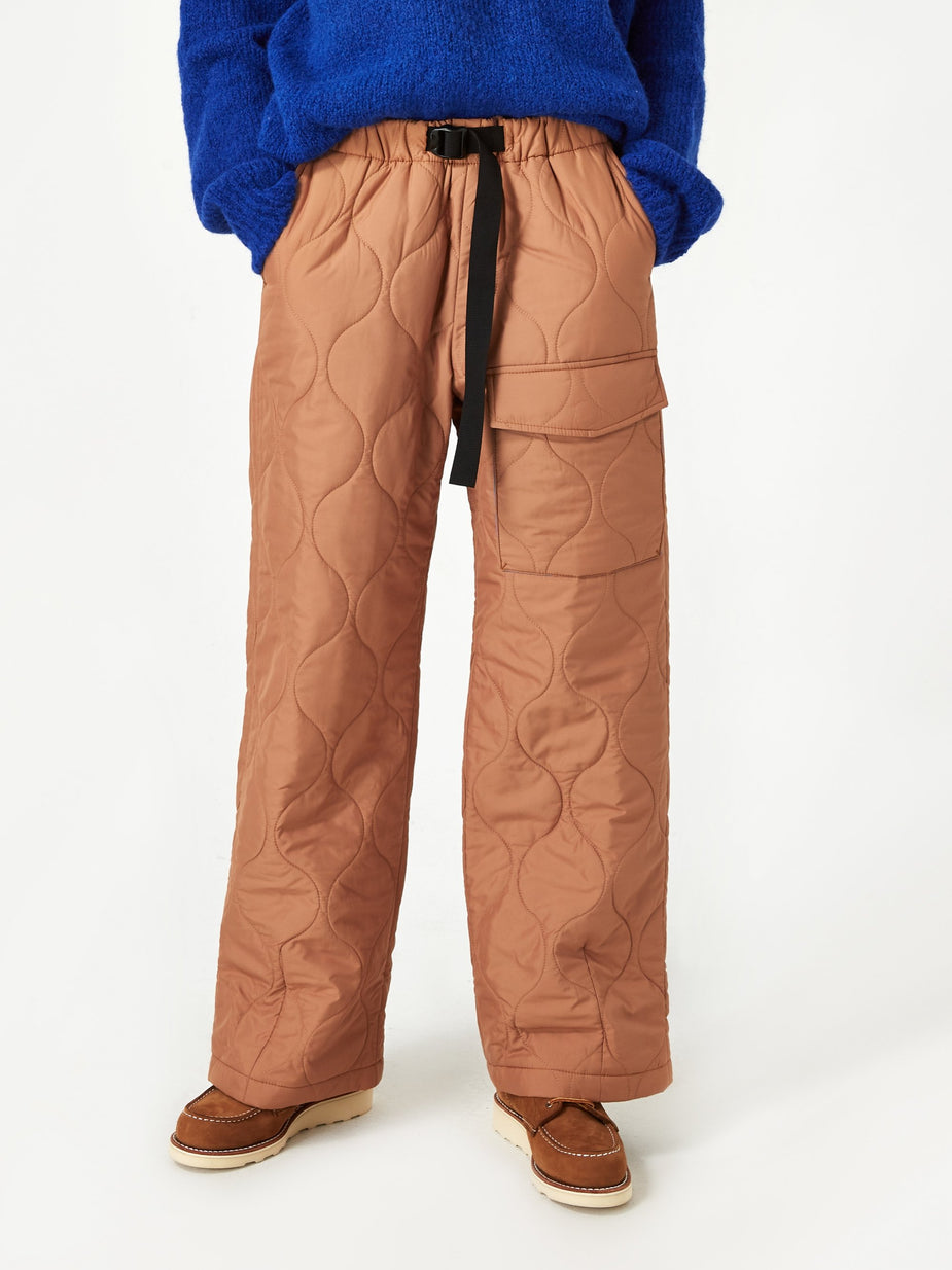 Neul Neul Cipolla Wadding Webbing Belt Pant - Biscuit - Other