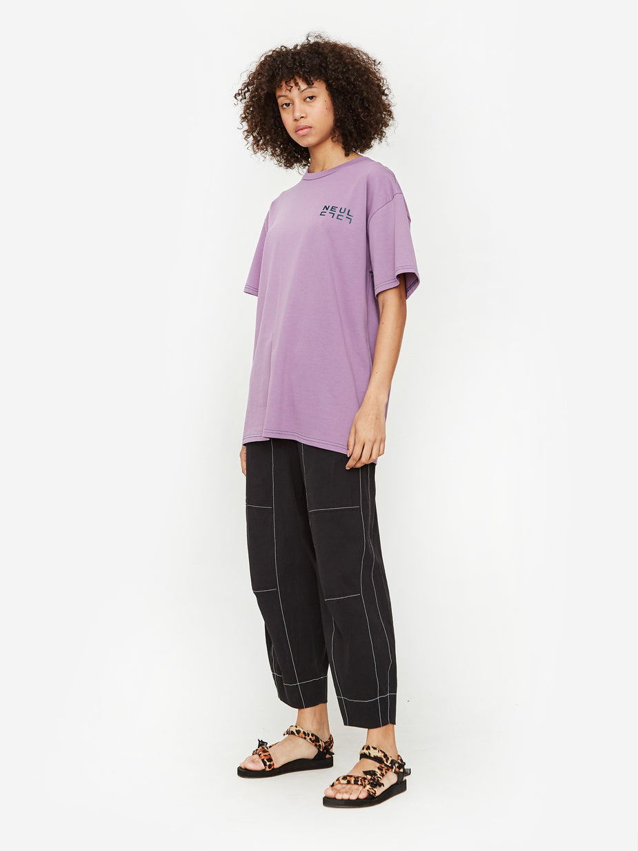 Neul Neul Contrast Stitch T-Shirt - Very Grape - Other
