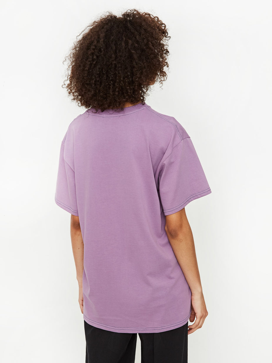 Neul Neul Contrast Stitch T-Shirt - Very Grape - Other