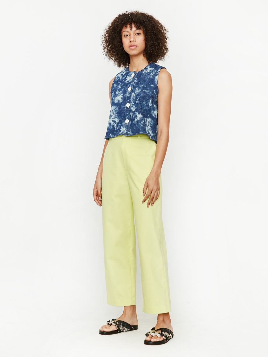Neul Neul Lubdub Chino Trouser - Limelight - Green