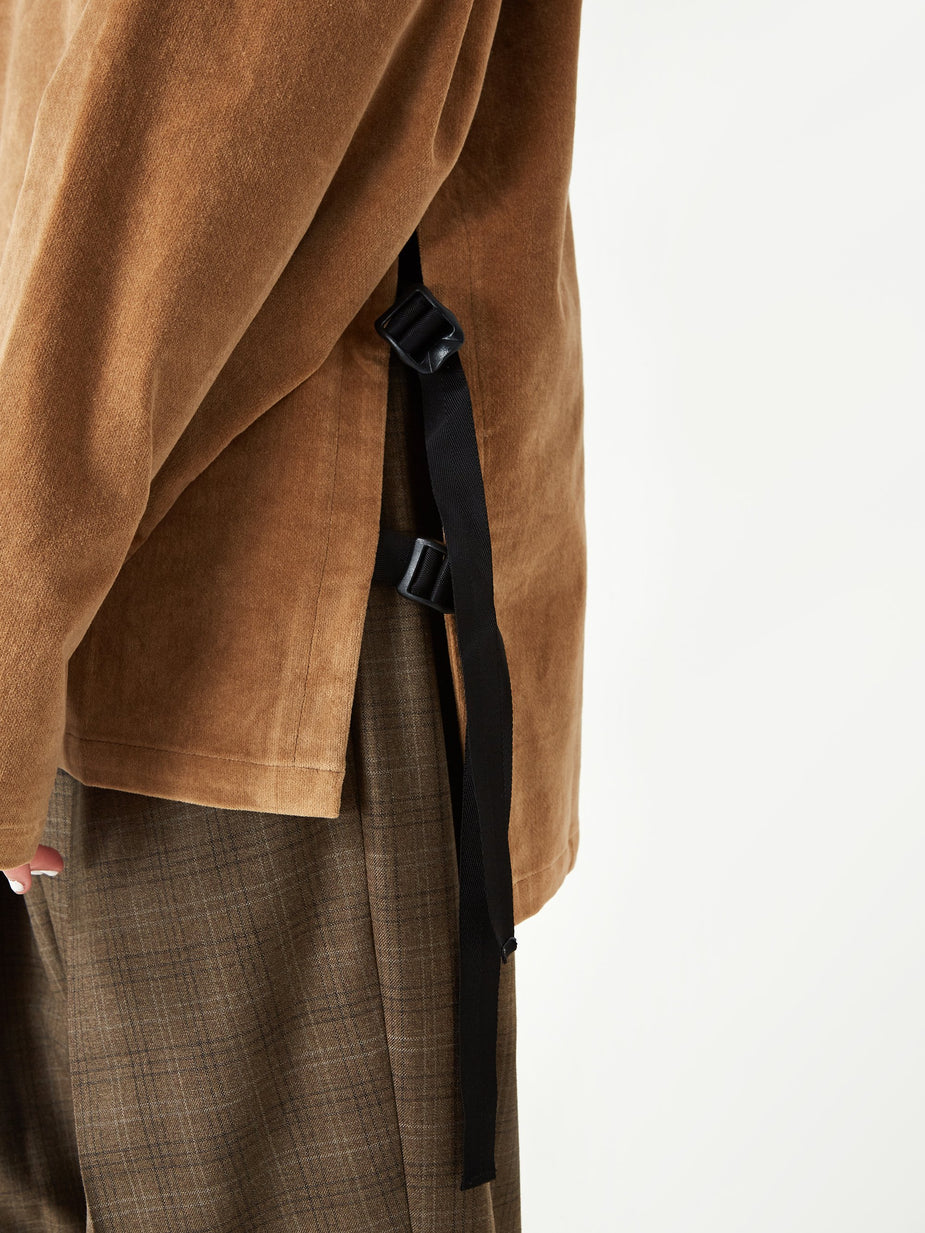 Neul Neul Webbing Belt Top - Mustard Gold - Gold