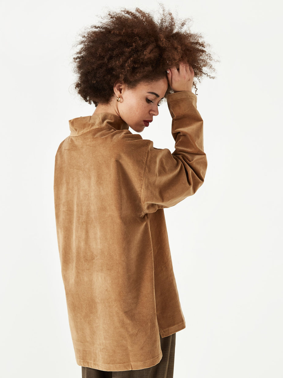 Neul Neul Webbing Belt Top - Mustard Gold - Gold