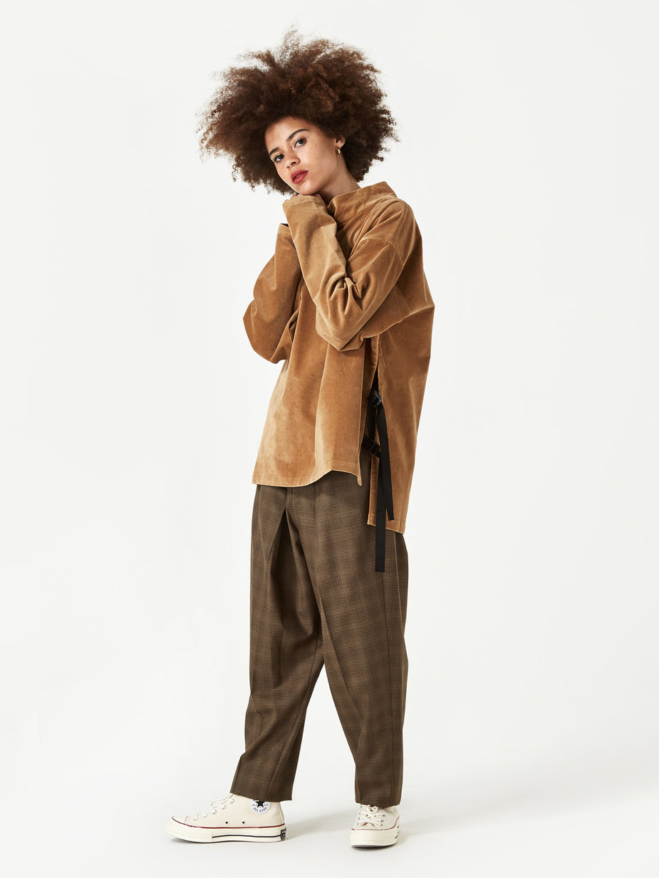 Neul Neul Webbing Belt Top - Mustard Gold - Gold