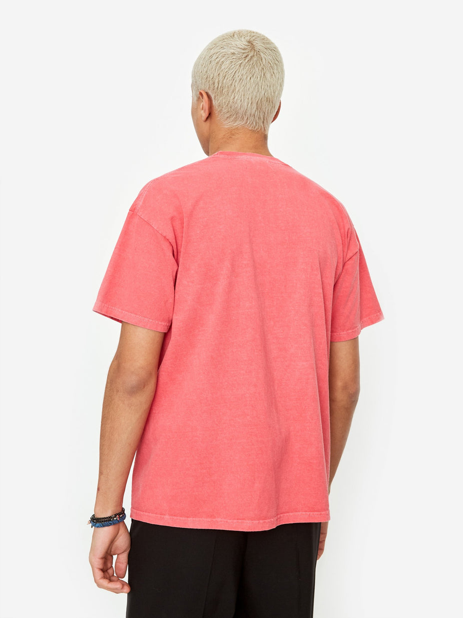 Nicholas Daley Nicholas Daley Astro Black Garment Dyed T-Shirt - Red - Red
