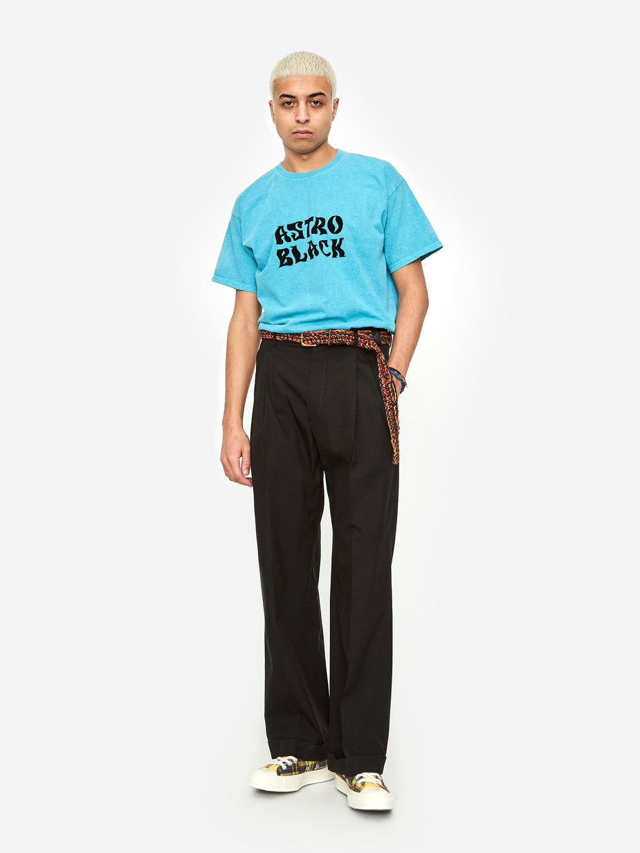 Nicholas Daley Nicholas Daley Astro Black Garment Dyed T-Shirt - Turquoise - Purple