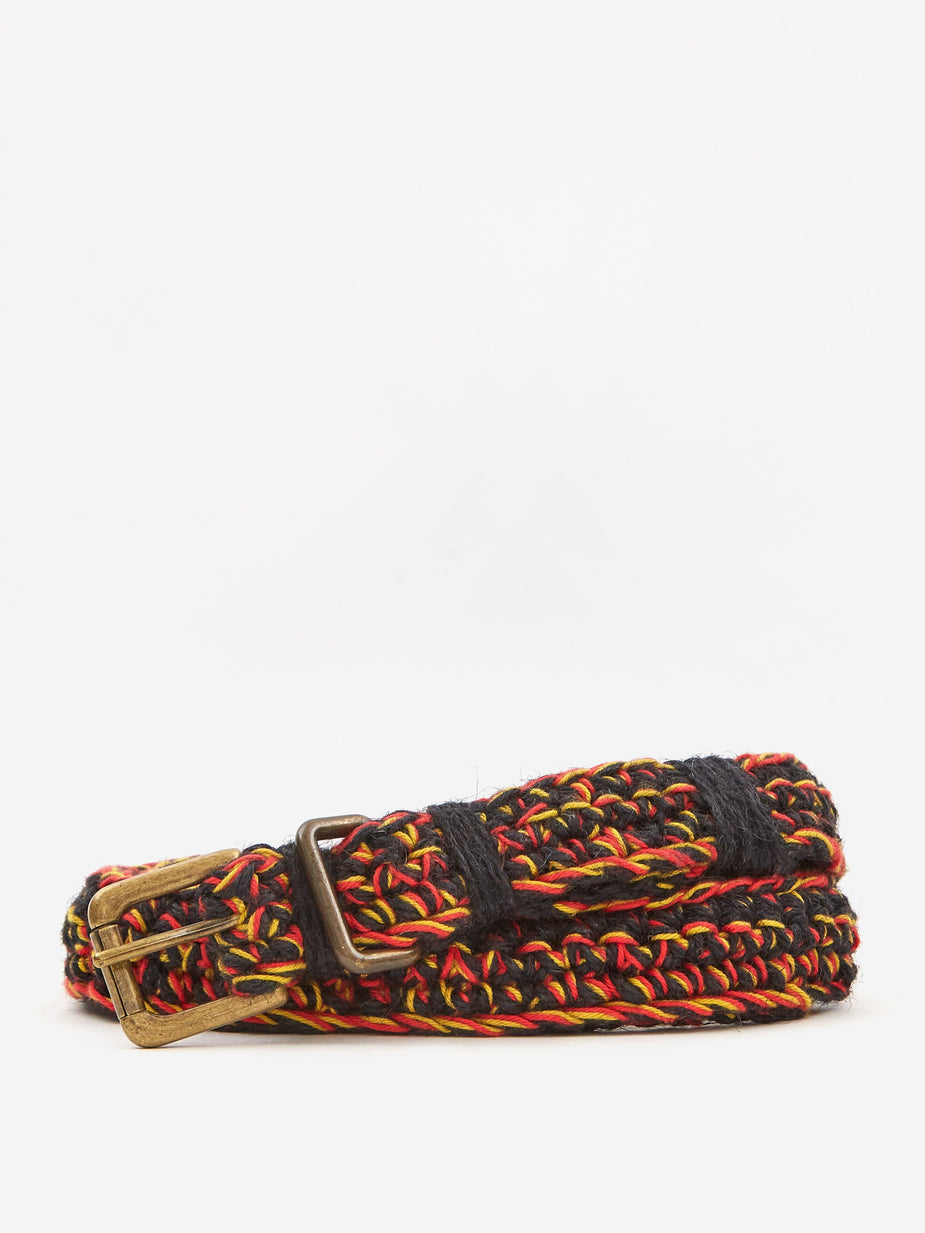Nicholas Daley Nicholas Daley Hand Crochette Belt - Red/Yellow/Black - Red