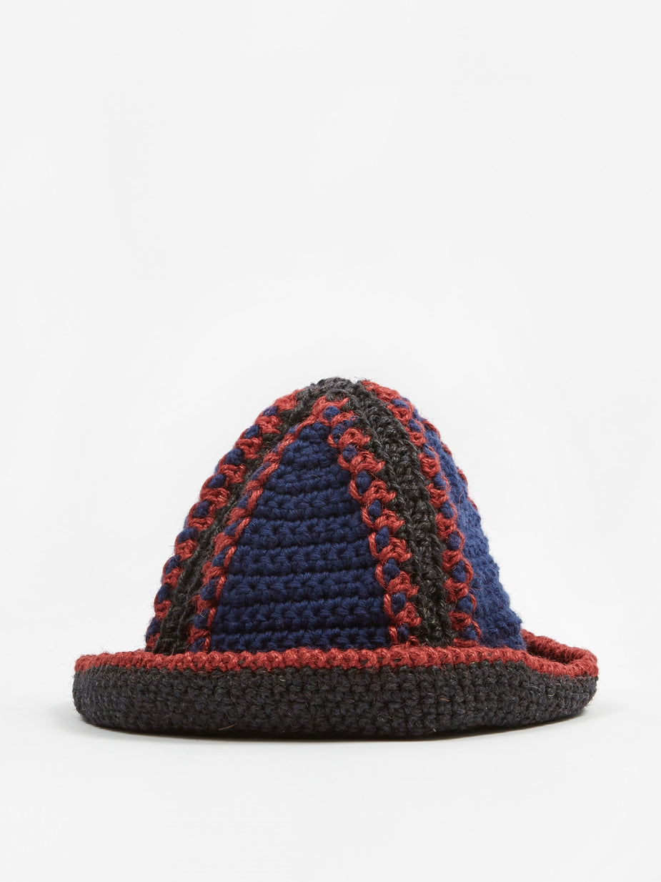 Nicholas Daley Nicholas Daley Jute Bucket Hat - Navy/Red/Black - Red