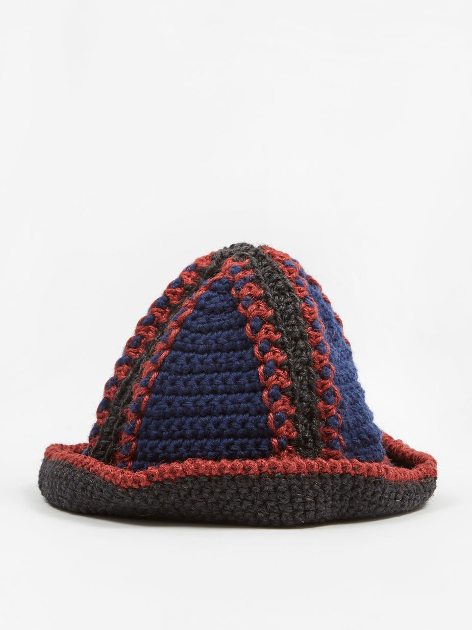 Nicholas Daley Nicholas Daley Jute Bucket Hat - Navy/Red/Black - Red