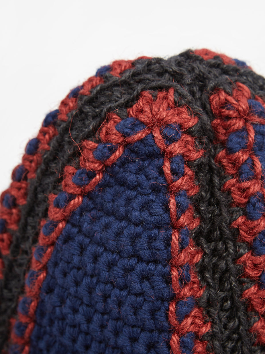 Nicholas Daley Nicholas Daley Jute Bucket Hat - Navy/Red/Black - Red