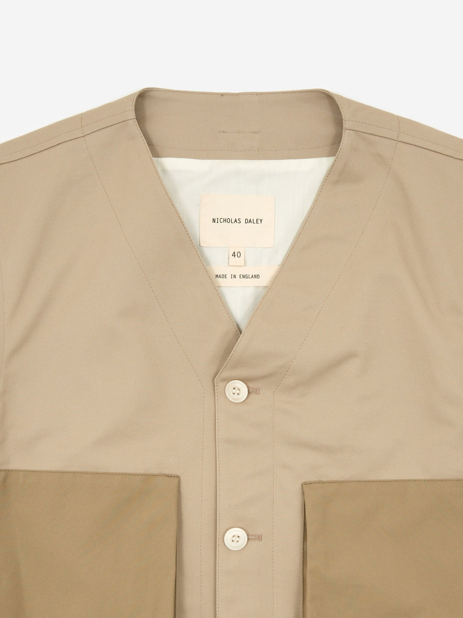Nicholas Daley Nicholas Daley Military Waistcoat - Beige - Neutrals