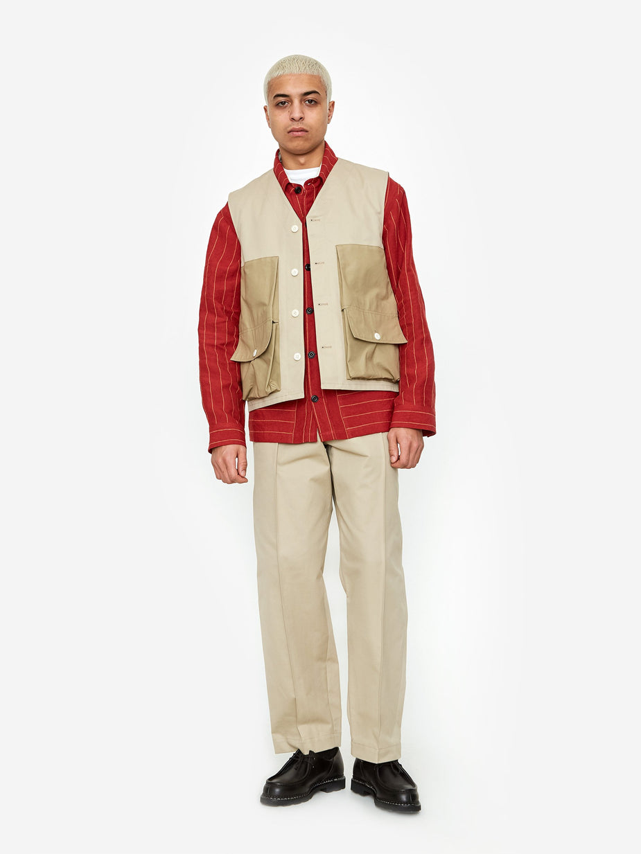 Nicholas Daley Nicholas Daley Military Waistcoat - Beige - Neutrals