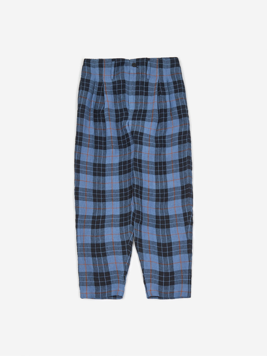 Nicholas Daley Nicholas Daley Two Pleat Trouser - Navy/Blue - Blue