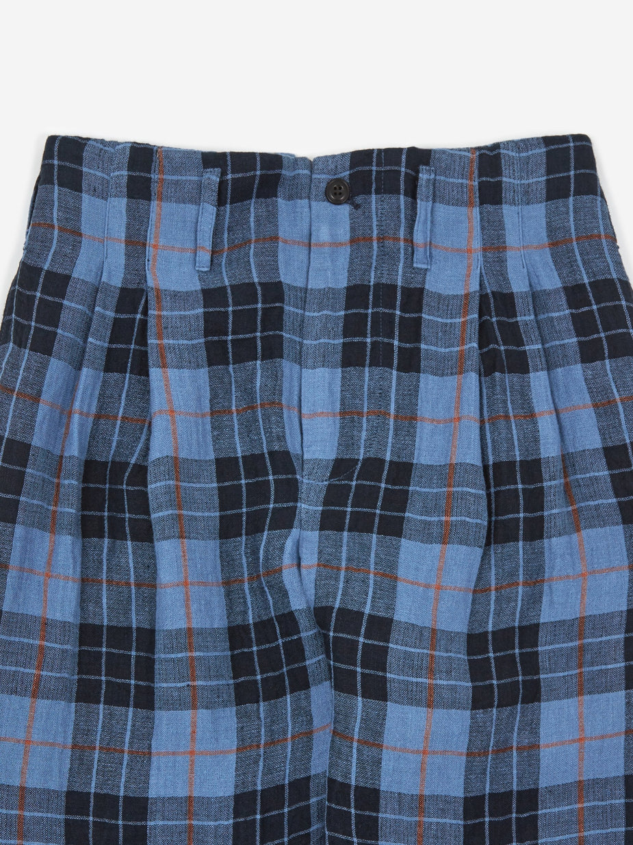 Nicholas Daley Nicholas Daley Two Pleat Trouser - Navy/Blue - Blue