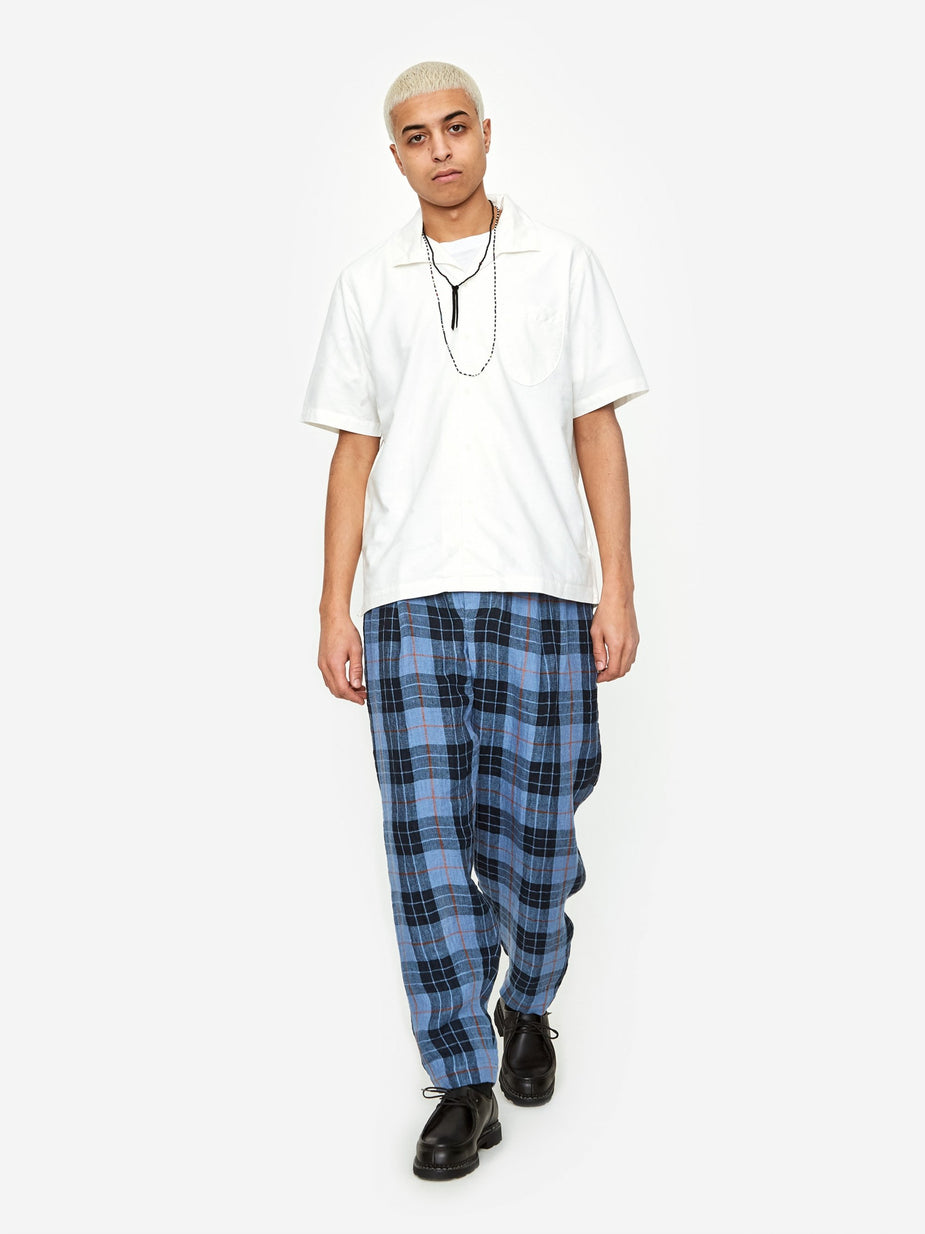 Nicholas Daley Nicholas Daley Two Pleat Trouser - Navy/Blue - Blue