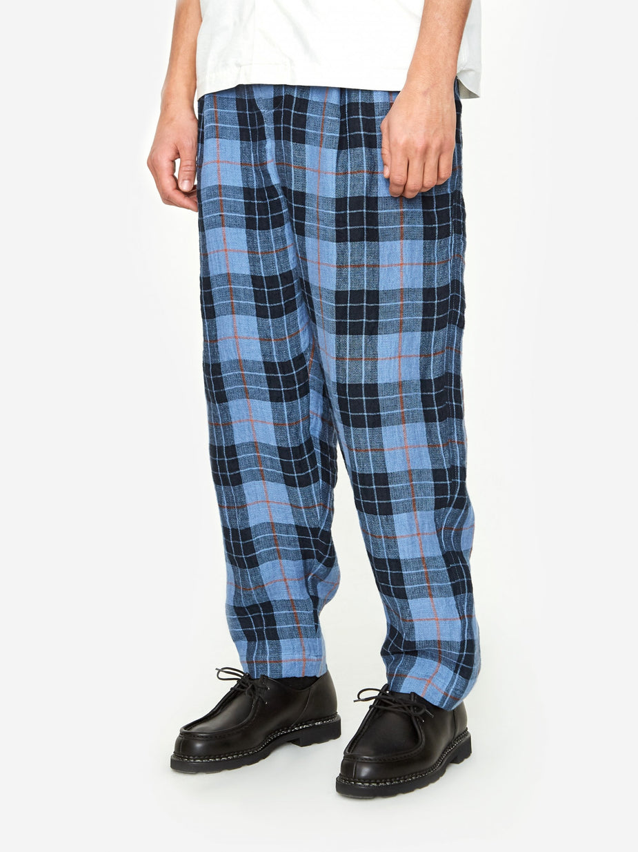 Nicholas Daley Nicholas Daley Two Pleat Trouser - Navy/Blue - Blue
