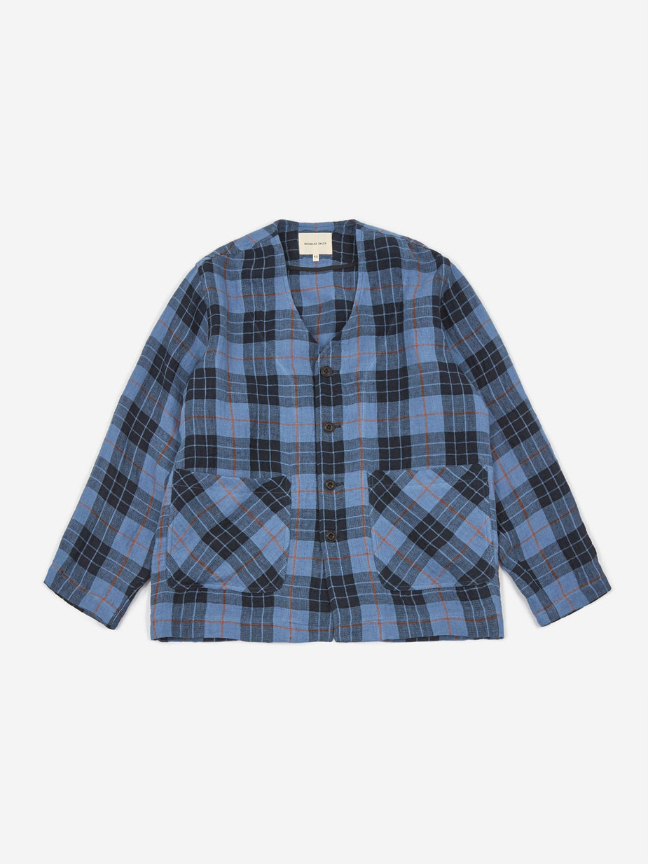 Nicholas Daley Nicholas Daley Two Pocket Cardigan - Navy Blue - Blue