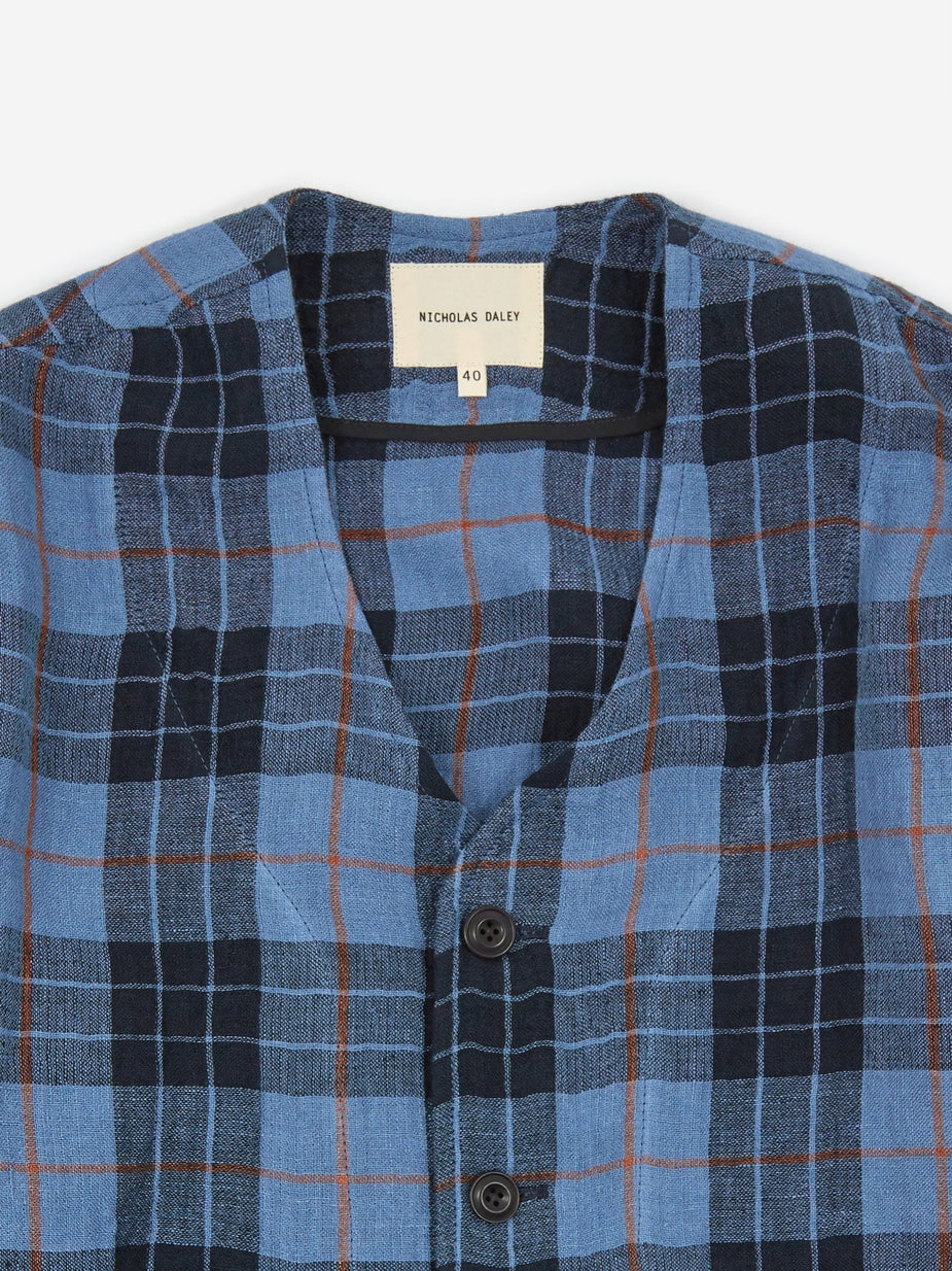 Nicholas Daley Nicholas Daley Two Pocket Cardigan - Navy Blue - Blue