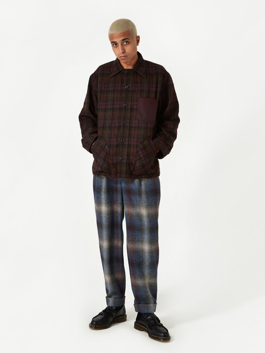 Nicholas Daley Nicholas Daley Yussef Shirt Jacket - Burgundy - Red