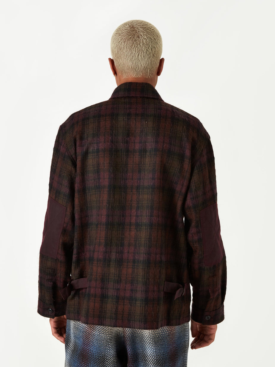 Nicholas Daley Nicholas Daley Yussef Shirt Jacket - Burgundy - Red