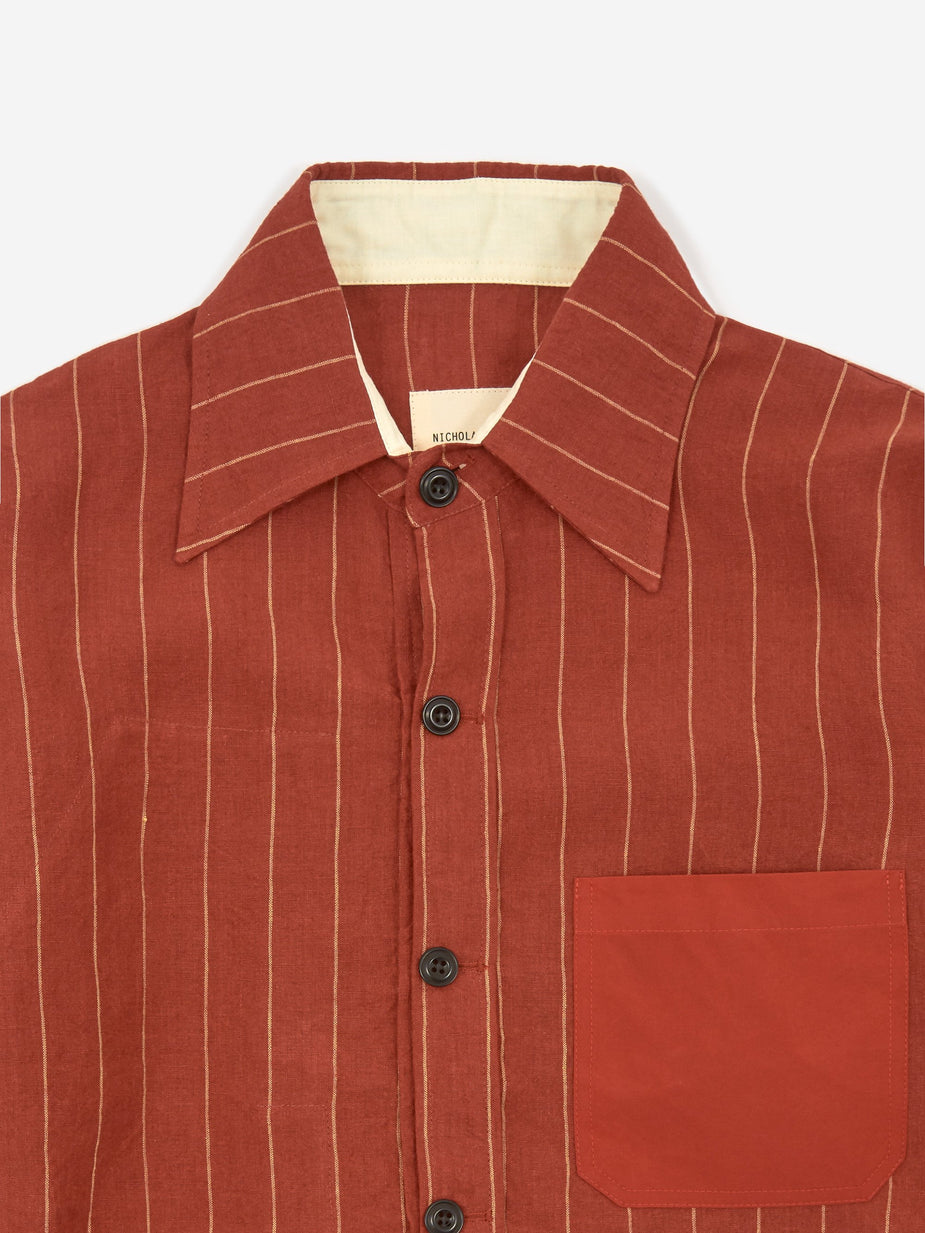 Nicholas Daley Nicholas Daley Yussef Shirt Jacket - Red - Red