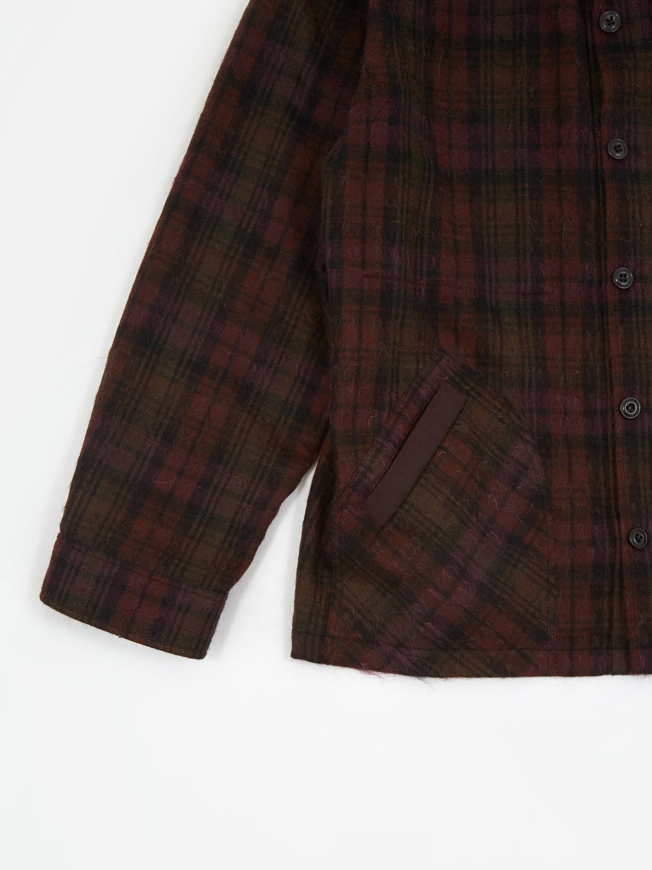 Nicholas Daley Nicholas Daley Yussef Shirt Jacket - Burgundy - Red