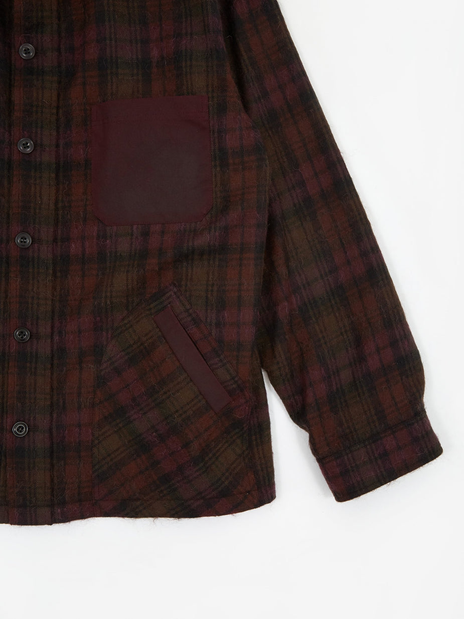 Nicholas Daley Nicholas Daley Yussef Shirt Jacket - Burgundy - Red