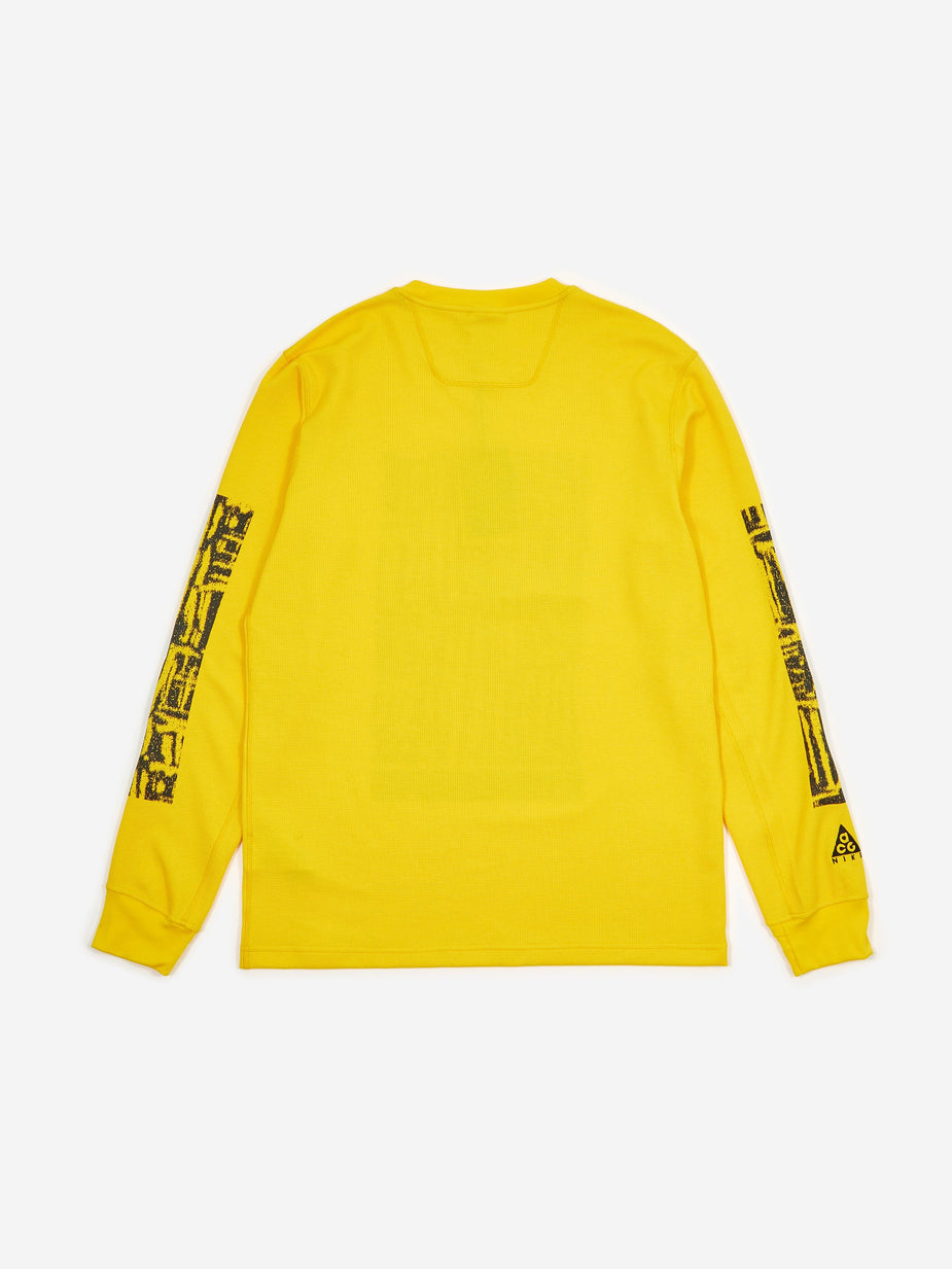 Nike Nike ACG Printed Longsleeve T-Shirt - Amarillo - Yellow