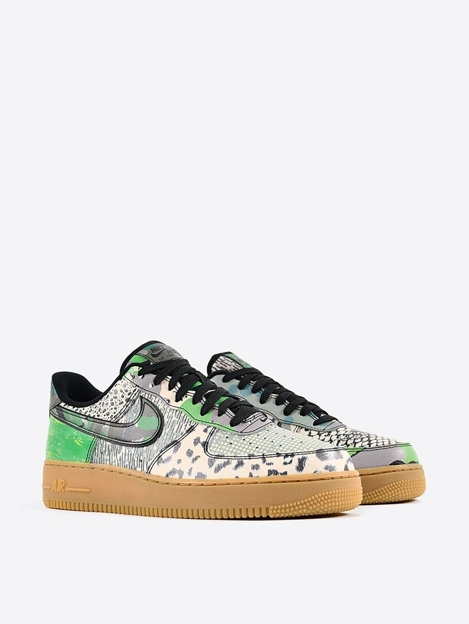 Nike Nike Air Force 1 07 QS - Black/Green/Gum/Brown - Green